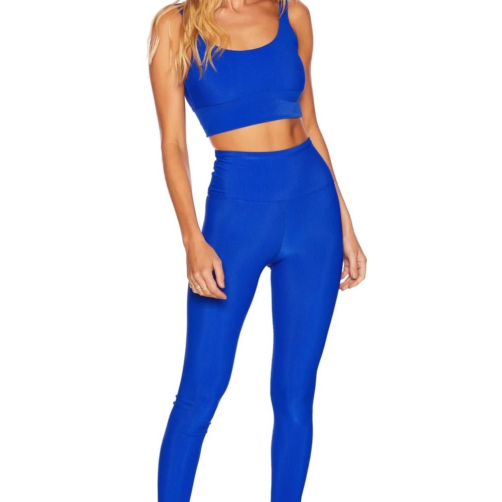 The Ayla Workout Legging in Ocean Blue